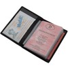myledershop Genuine Leather ID Card Holder with 13 Compartments in