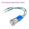 DMiotech 16mm / 5/8" Stainless Steel Momentary Push Button Switch