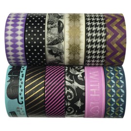 Allydrew Washi Decorative Masking Tapes (Set of 12)