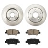 Rear Brake Kit, Precision Balance Brake Rotors Ceramic Brake Pads