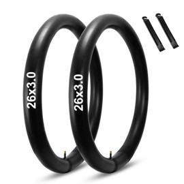 26x3 Fat Tire Bike Tubes: MOHEGIA 2 Pack 26x3.0 Inch Electric Fat Bicycle Inner Tubes AV 32mm Schrader Valve,Premium Butyl Rubber Replacement Tubes with 2 Tire Levers