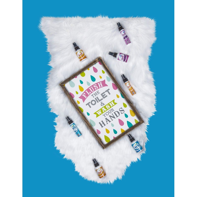 Flushie Pre-Toilet Sprays for Poop Travel Size Toiletries Bathroom Spray