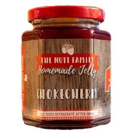 Chokecherry Jelly | 9 oz Jar | No Preservatives & No Cornsyrup | All Natural | Nebraska Home Grown Ingredients | Nutt Family Jams & Jellies