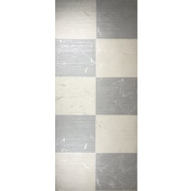 Textured Rolls Modern Embossed Vinyl Non Woven Wallpaper Ivory White Pearl Gray Silver Metallic Large Stone Tiles Pattern Wallpapers