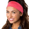 Hipsy Adjustable & Stretchy Crushed Xflex Wide Headbands for Women