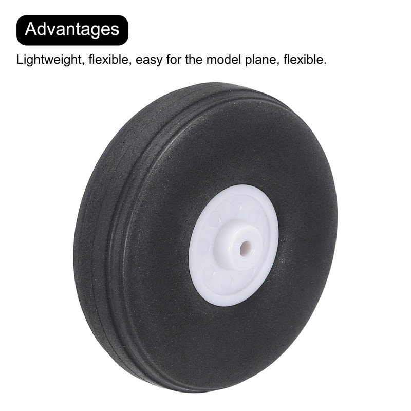 MECCANIXITY RC Airplane Wheels 1.77"x 0.59"x 0.08" OD RC Airplane,Aircraft