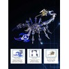 3D Metal Model Kits, Mechanical Scorpion King Blue 3D Metal