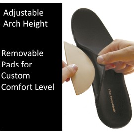 FootChair Orthotics with Pads for Adjustable Arch Height. Relieve Plantar Fasciitis and Other Foot Pain (Women’s 9-10.5 / Men’s 7-8.5)