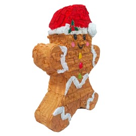 Gingerbread Man Pinata For Christmas Decoration, Photo Prop and Party Game
