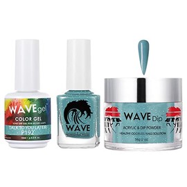 WAVEGEL Soak-Off Gel, Nail Lacquer & Acrylic/Dip Powder Matching Set - Simplicity Collection - #P192 Talk To You Later