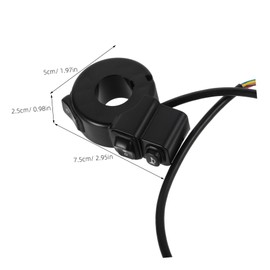 MAGICLULU Ebike Horn Button 22mm Motorcycle Handlebar Switch 3-Function Turn Signal Horn Durable Plastic