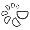 Your Day Mate Hard Plastic D Rings D Ring Without