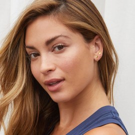 CHIC ARTSY 925 Sterling Silver Half Hoop Earrings for Women Earrings Girls Earrings Open Hoop Earrings Minimalist Huggie Earrings Small Huggy Earrings for Women Hypoallergenic, Sterling Silver, No