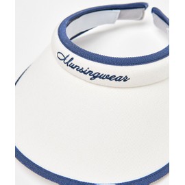 Muning Wear MG5SCP50L Women's Sun Visor, Clip Type, Visor, Wide Brim, Cosmetics Care Tape, Sun Shade, Golf,, WH00 (white)