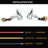 DREAMIZER LED Turn Signals Front Rear 15 LED Motorcycle Lights