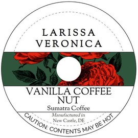 Vanilla Coffee Nut Sumatra Coffee (Single Serve K-Cup Pods) (Gourmet, Naturally Flavored, Whole Coffee Beans) (12 pods, ZIN: 577037)