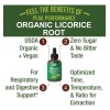 Usda Organic Licorice Root Extract Liquid Drops Supplement.
