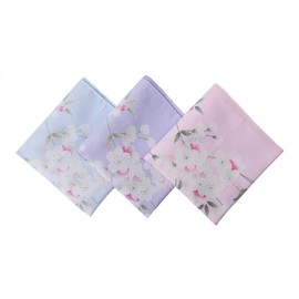 HOULIFE Handkerchiefs for Women, Ladies Vintage Floral Printing Handkerchief Soft Cotton Women Hankies Assorted Color (Mixed 1-3pcs)