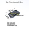 Ahijklmn Quick Side release buckles 50mm Plastic Clips Backpack Replacement