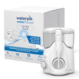 Waterpik Irrigador Bucal Ultra Plus WP-150. Máximo Rendimiento con 10 Ajustes y Depósito de Agua Extraíble. Elimina el 99% de las Bacterias de la Boca