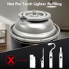 Sondiko Dual Flame Mode Butane Torch Lighter Head 2 Pack,
