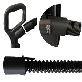 Shark Vacuum Hose Replacement, 2.5m Extendable, Compatible with NV602UK NV602UKT NV702UK NV702UKT NZ690UK NZ690UKT, Black