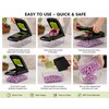 16-in-1 Vegetable Chopper with 8 Stainless Steel Blades, Food Container,