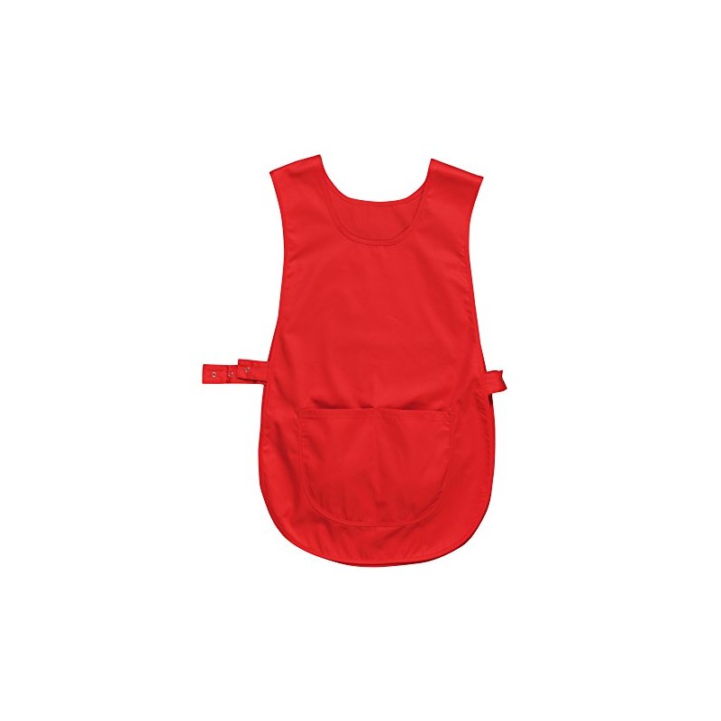Portwest S843RERL/XL Tabard with Pocket, Regular, Size: L/XL, Red