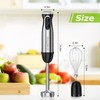 Bonsenkitchen Immersion Handheld Blender with Whisk, 20-Speed & Turbo Mode