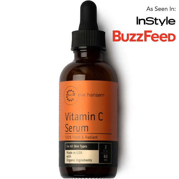 Vitamin C Facial Serum - Acne Scar Removal, Anti Aging Moisturizer, Eve Hansen, 2 ounces