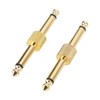 2PCS 6.35mm Effect Adapter Connector Noise Reduction Guitar Pedal Coulper