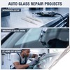 2Pcs Silver Professional Windshield Glass Drill Auto Glass Wind Shield
