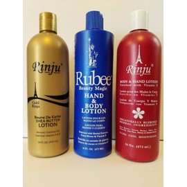 Rinju Gold, Organically Blended and Rubee Lotions $24.95