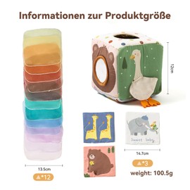 Youuys Montessori 2 Wooden Tether Tissue Box