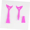 TOVINANNA 2pcs Eyeliner Baffle Lash Buddy Eyeliner Stencil Eyelash Curlers