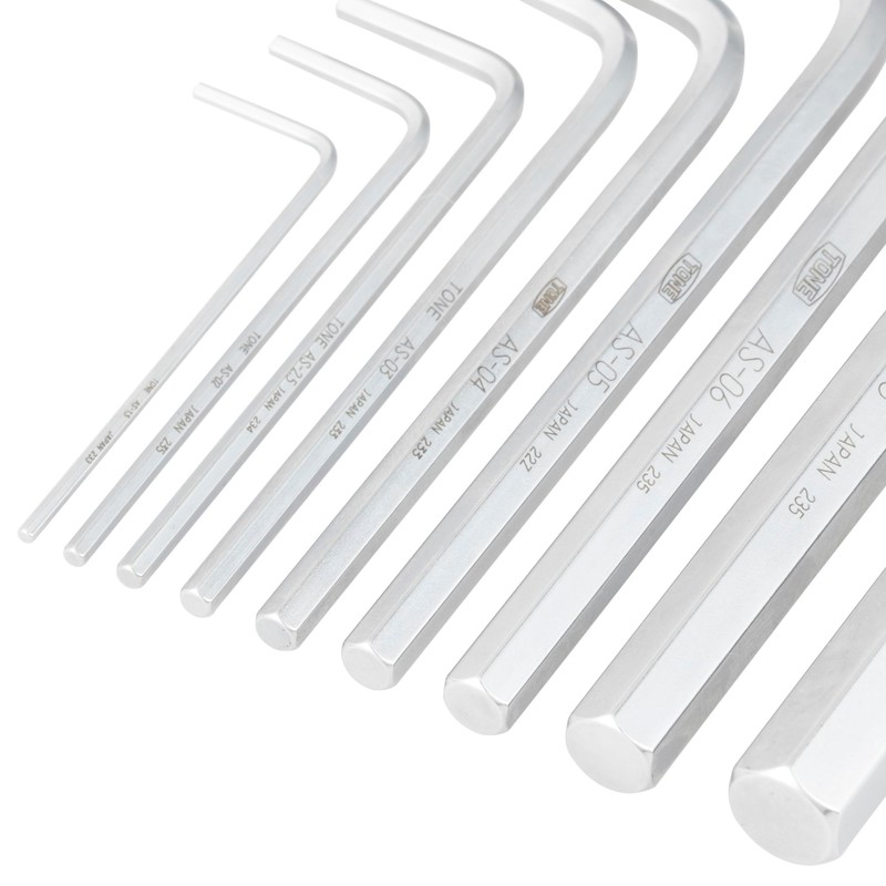 TONE AS900 L Hex Wrench Set, Contents: 9 Pieces