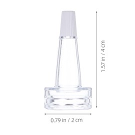 Gatuida Bottle Ampoule Dropper Dispenser Cap 20pcs Soft Tube Dropper Ampoule Splitter Spout Cover