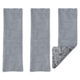 Paw Inspired Fleece Liners for Ferret Nation, Critter Nation Cage Ramp for Ferrets, Rats, Chinchillas, Hedgehogs & Other Small Animals (Gray, Ramp Cover - 3 Pack)
