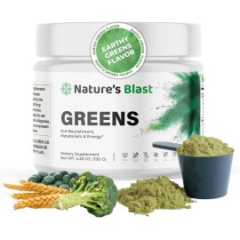 Greens Superfood Powder - 46 Superfoods, Probiotics & Enzymes for Gut Health