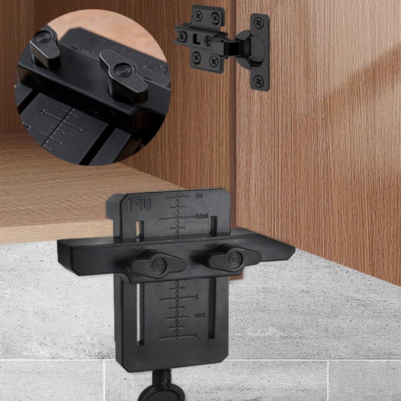 1PCS Install Cabinets Tools, Adjustable Length Cabinet Door Installation Positioner,