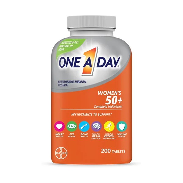 One A Day Mujer 50+ 200 Tabletas Sabor Sin Sabor