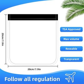 WUSJCOF Toiletry Bag, Waterproof Travel Toiletry Bag, Leakproof Clear Toiletry Bag (20x20cm)