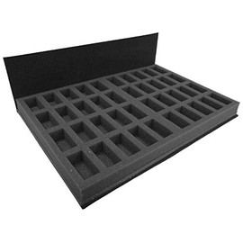 Navara Figure Case Tray Set to carry 160 taller troops on 25mm bases. 160 compartments 25mm deep, each 50mm x 25mm