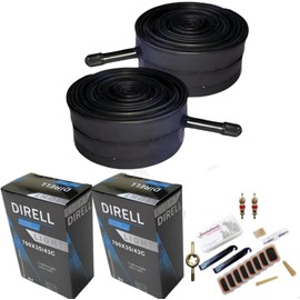 28" x 1-3/8" 1-5/8" Bicycle Inner Tube, 700c x 35-43mm, 28 Inch Road Bike Tire Tubes, Schrader Valve 32mm, 40-622 Size