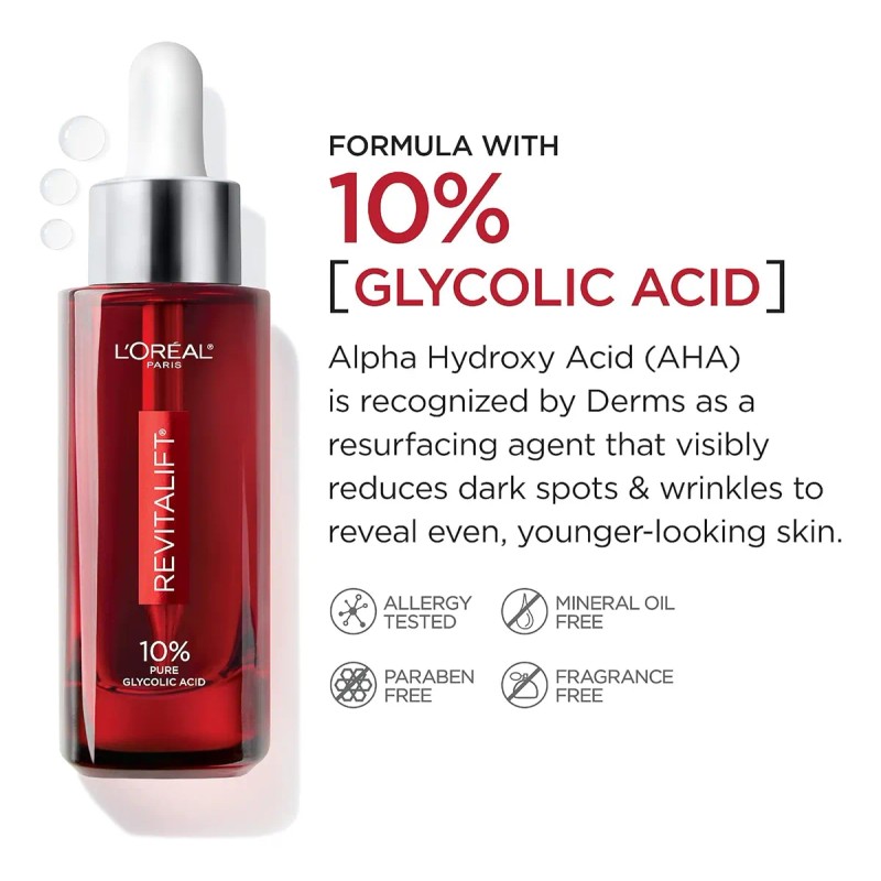 Suero Facial L'oréal Paris Revitalift Con Ácido Glicólico Pu