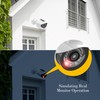 BNT Solar Powered Fake Security Camera, Bullet Shape Fake Surveillance