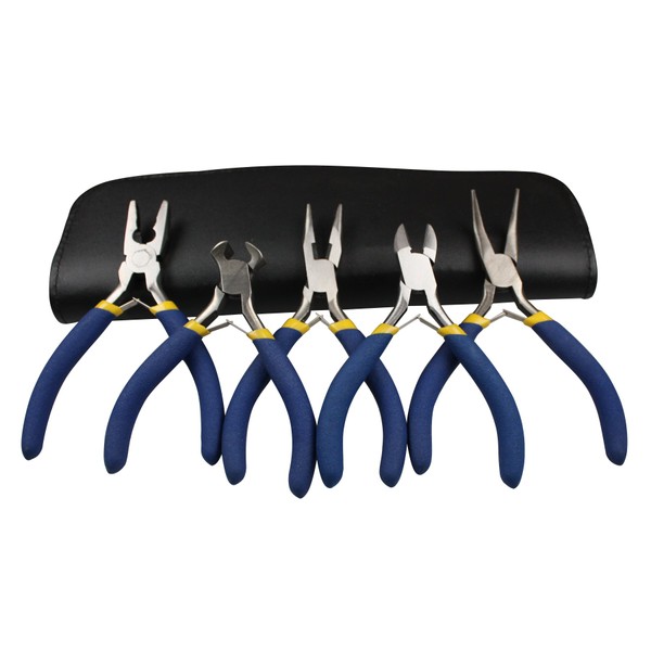 Modelcraft 5-Piece Hobby Pliers and Wallet