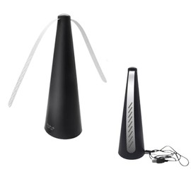 SZPENGC Fly Fan for Table Rechargeable, Fly Swatter Fan for Outside or Inside Meal, Picnic Fans for Table Use, Not Include Battery (Black 2pcs) (Rechargeable)