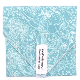 4MyEarth Reusable Cotton Sandwich Wrap, Ocean Life