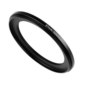 67mm to 52mm Step-up Adapter Rings,Black,Step Up Ring,Step-Down Rings Filter Ring Adapter,for All Brands of DSLR Camera Lens UV ND CPL Stepping Rings Step Down Rings Filter Adapter